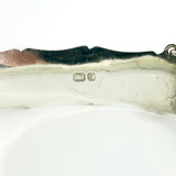 Chunky Vintage Sterling Silver Bamboo Bangle / Bracelet 925 (Birm 1976)