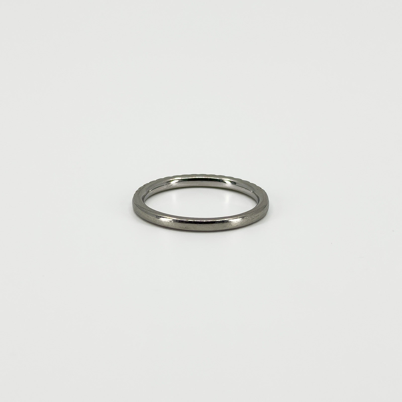 Skinny Platinum 0.28ct Diamond Eternity Band / Ring 950 Size P - Q