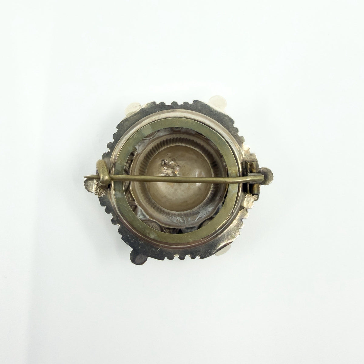 Antique Victorian Aesthetic Sterling Silver Brooch 925