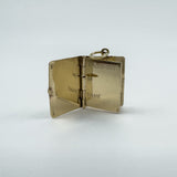 Vintage 9ct Gold Travel Passport Pendant/ Charm 375 Articulated