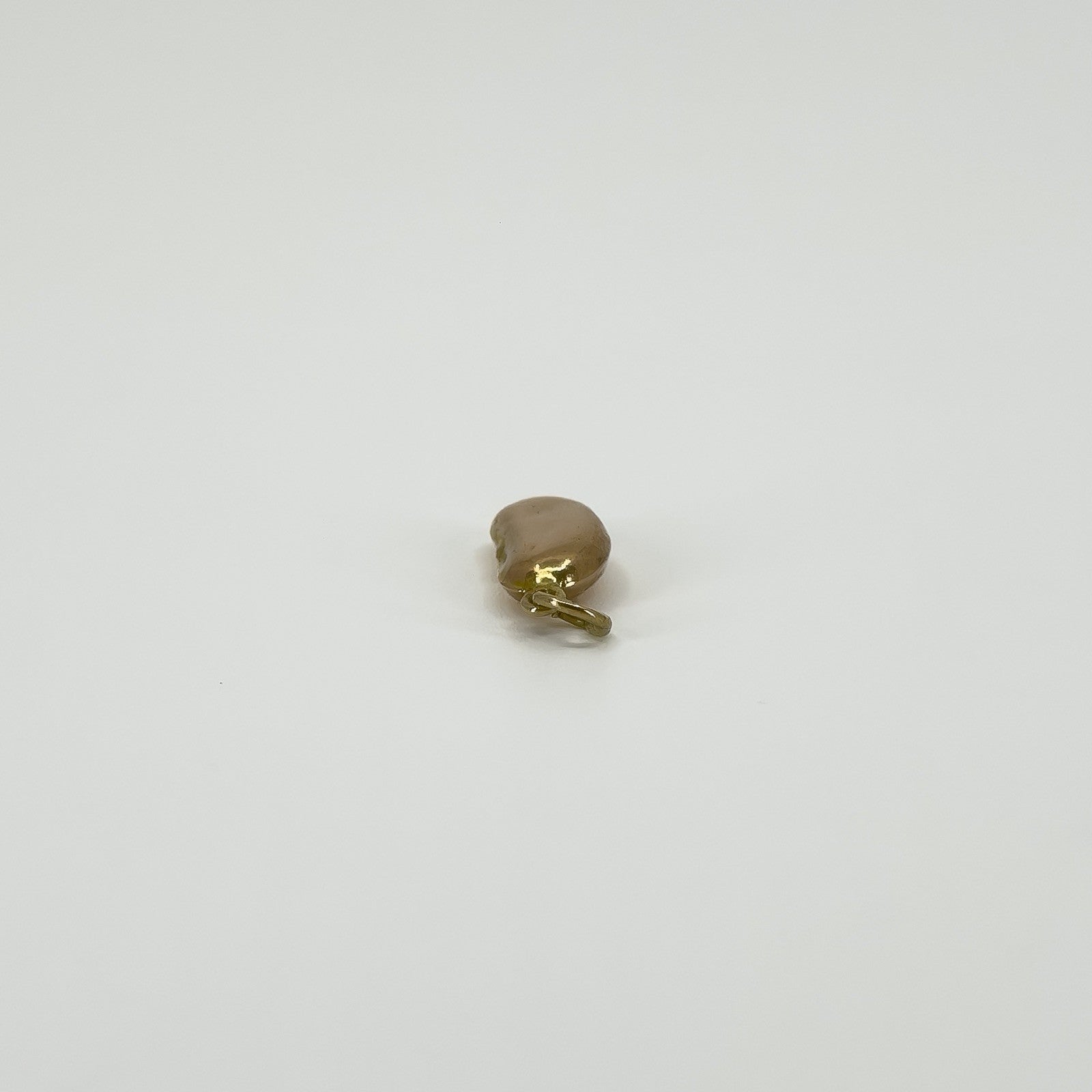 Tiny Antique 9ct Gold Rose Gold Lucky Bean Pendant / Charm 375
