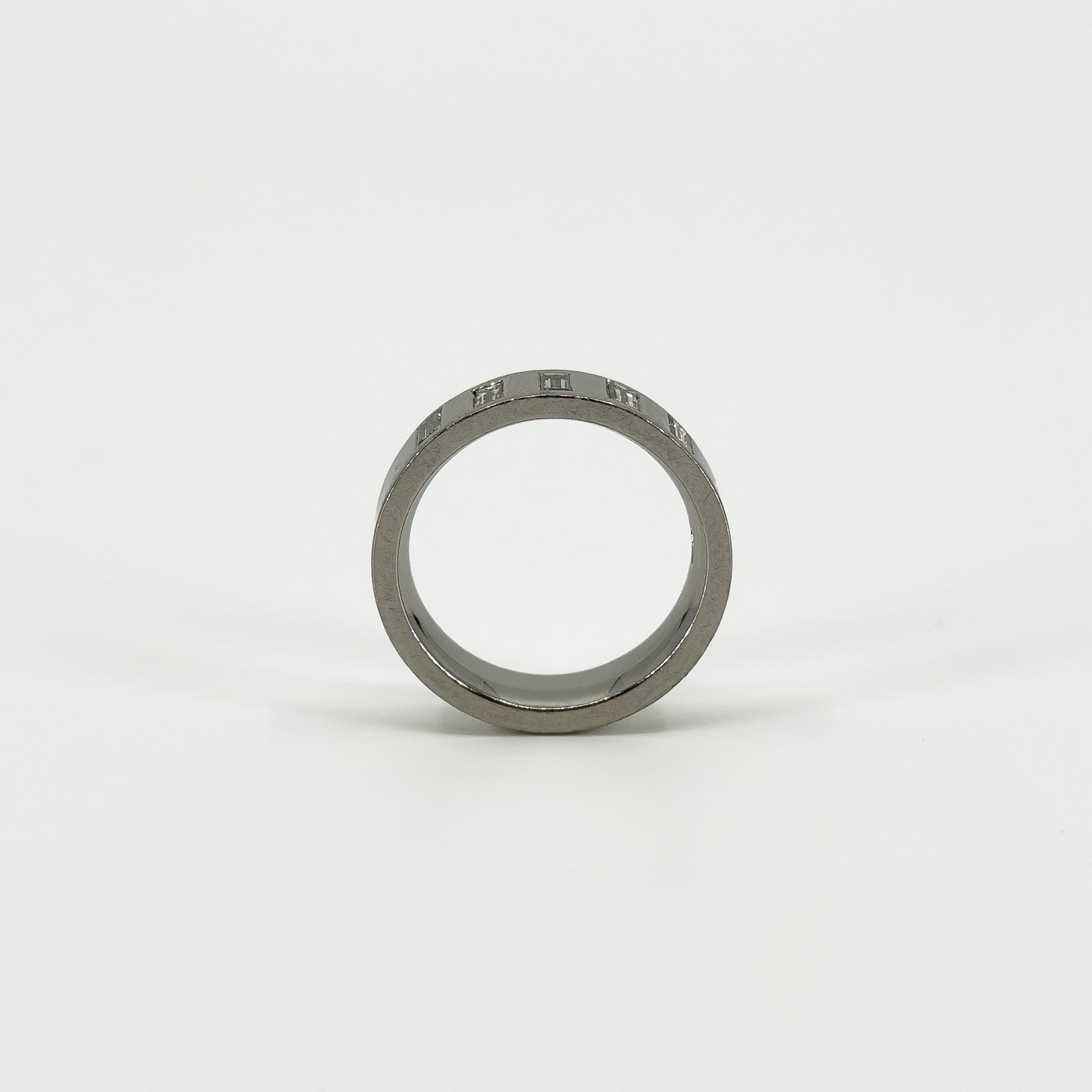 Chunky Platinum 0.90ct Diamond Baguette Cut Band / Ring 950 Size P UNISEX