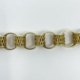 Vintage 9ct Gold Chunky Fancy Links 8” Bracelet 375 (London 1974) 14g