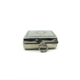Chunky Vintage Sterling Silver Engraved Initail O Secret Locket Photo Book 925