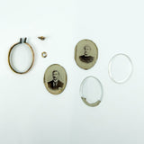 Antique 9ct Rose Gold Double Sided Glass Photo Locket 375 Chester 1902