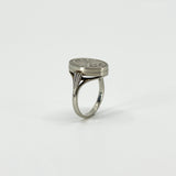 Vintage Sterling Silver Engraved Secret Locket Ring 925 Size P