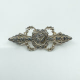 Antique Victorian Sterling Silver Scottish Thistle Brooch 925 (Birmingham 1876)