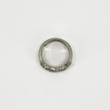 Wide Chunky Platinum Diamond Band / Ring 950 Size L - M