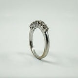 14ct White Gold 0.35ct Diamond Band / Ring 585 Size L Wedding Eternity