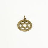 Large Vintage 9ct Gold Star of David Pendant 375 (1972) by Georg Jensen