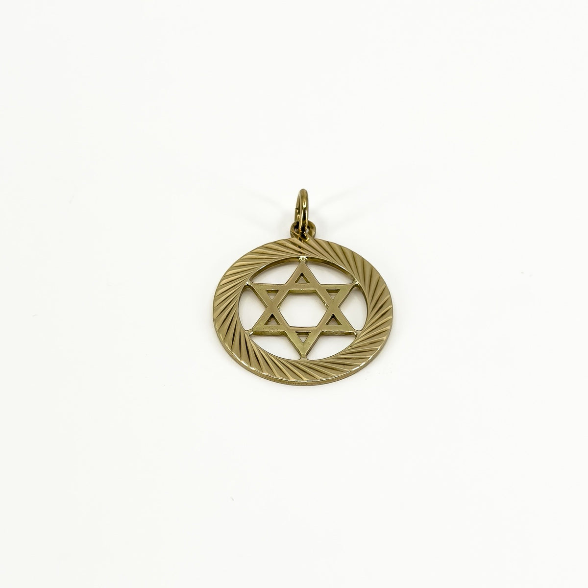 Large Vintage 9ct Gold Star of David Pendant 375 (1972) by Georg Jensen