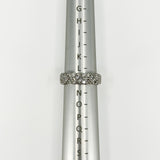 Wide Chunky Platinum Diamond Band / Ring 950 Size L - M