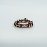 Vintage 9ct Gold 1.60ct Ruby & Diamond Pendant / Charm 375 (Birmingham 1989)
