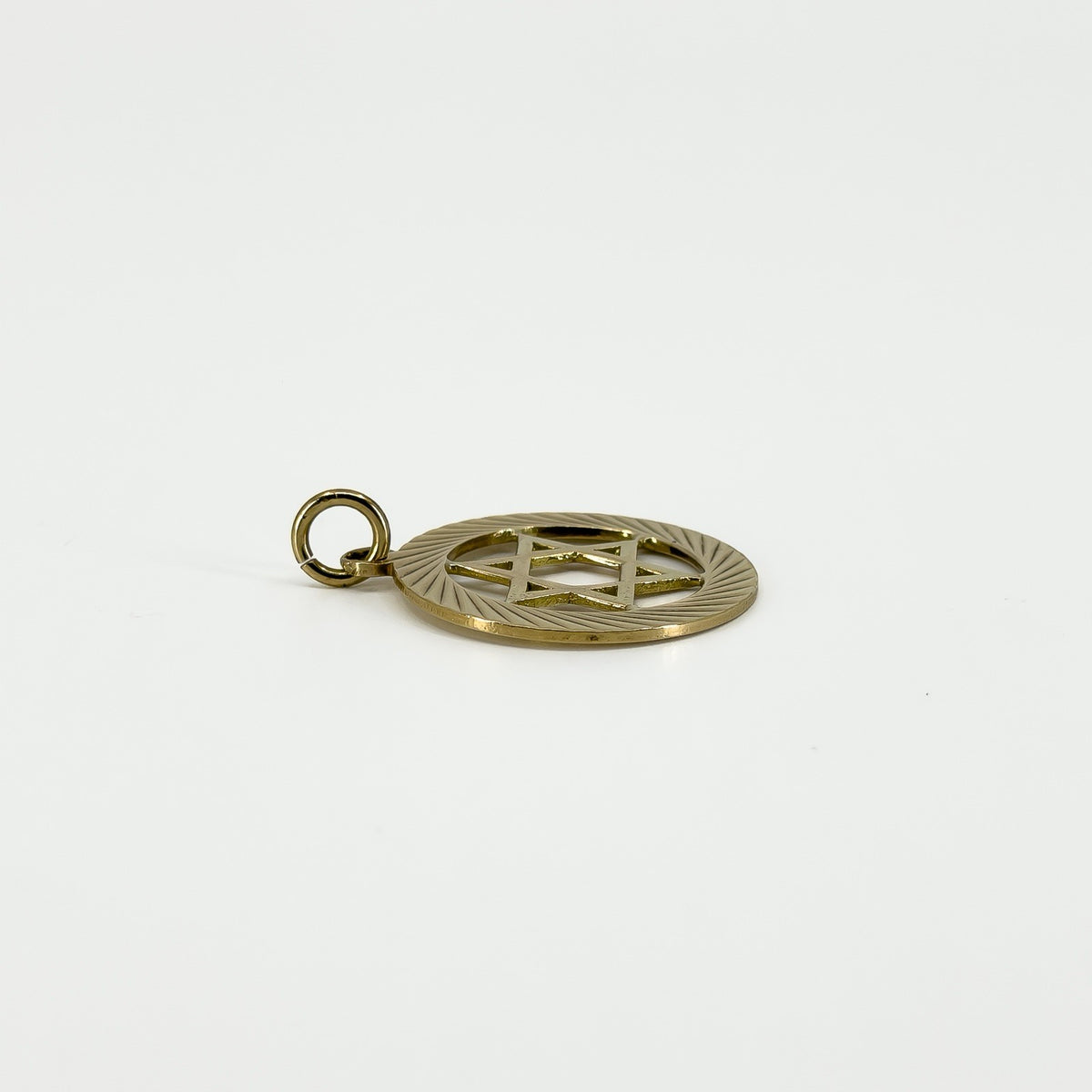 Large Vintage 9ct Gold Star of David Pendant 375 (1972) by Georg Jensen