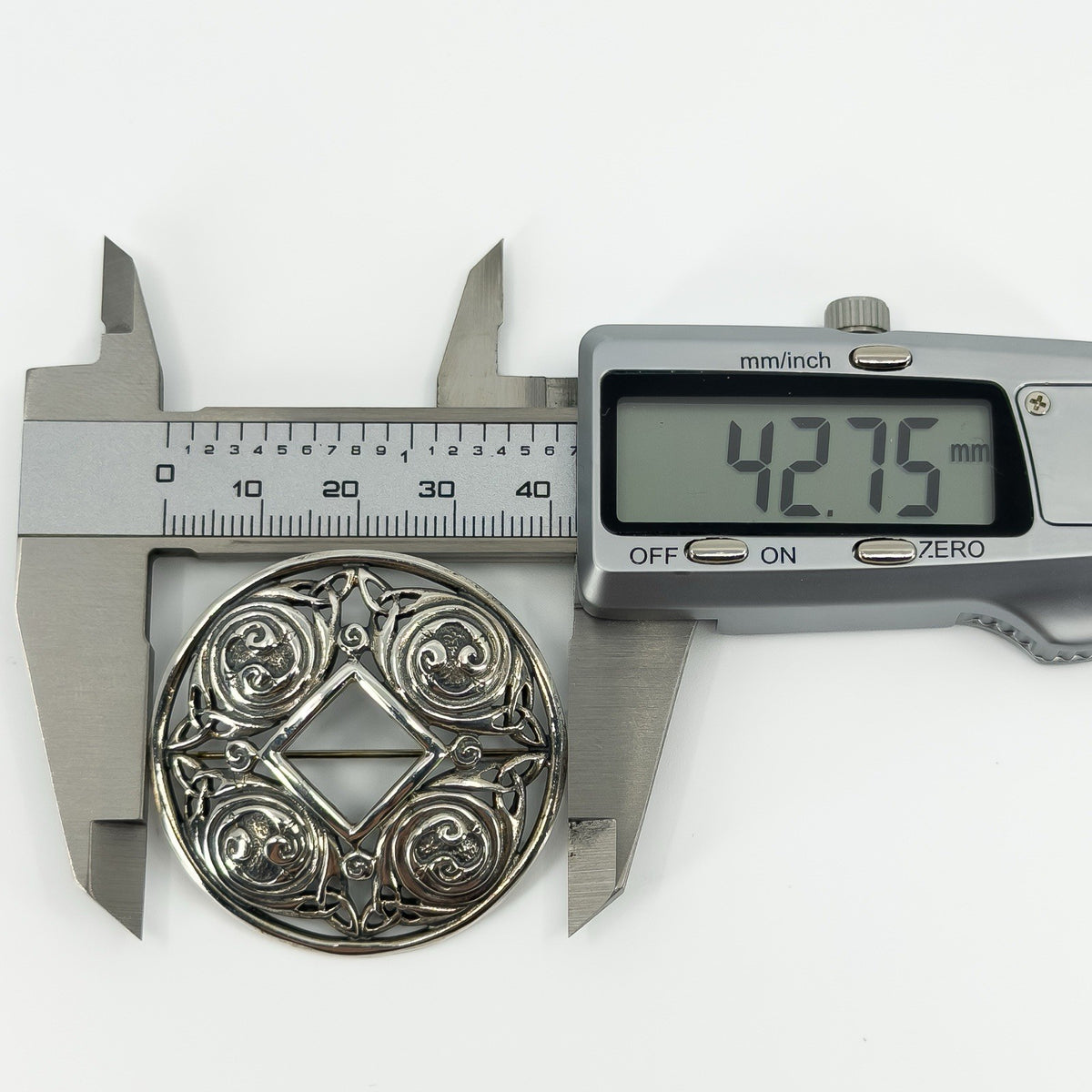 Large Vintage Sterling Silver Celtic Brooch 925 by Malcolm Gray