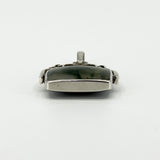 Large Vintage Green Moss Agate & Black Onyx Fob 925 by David Scott Walker