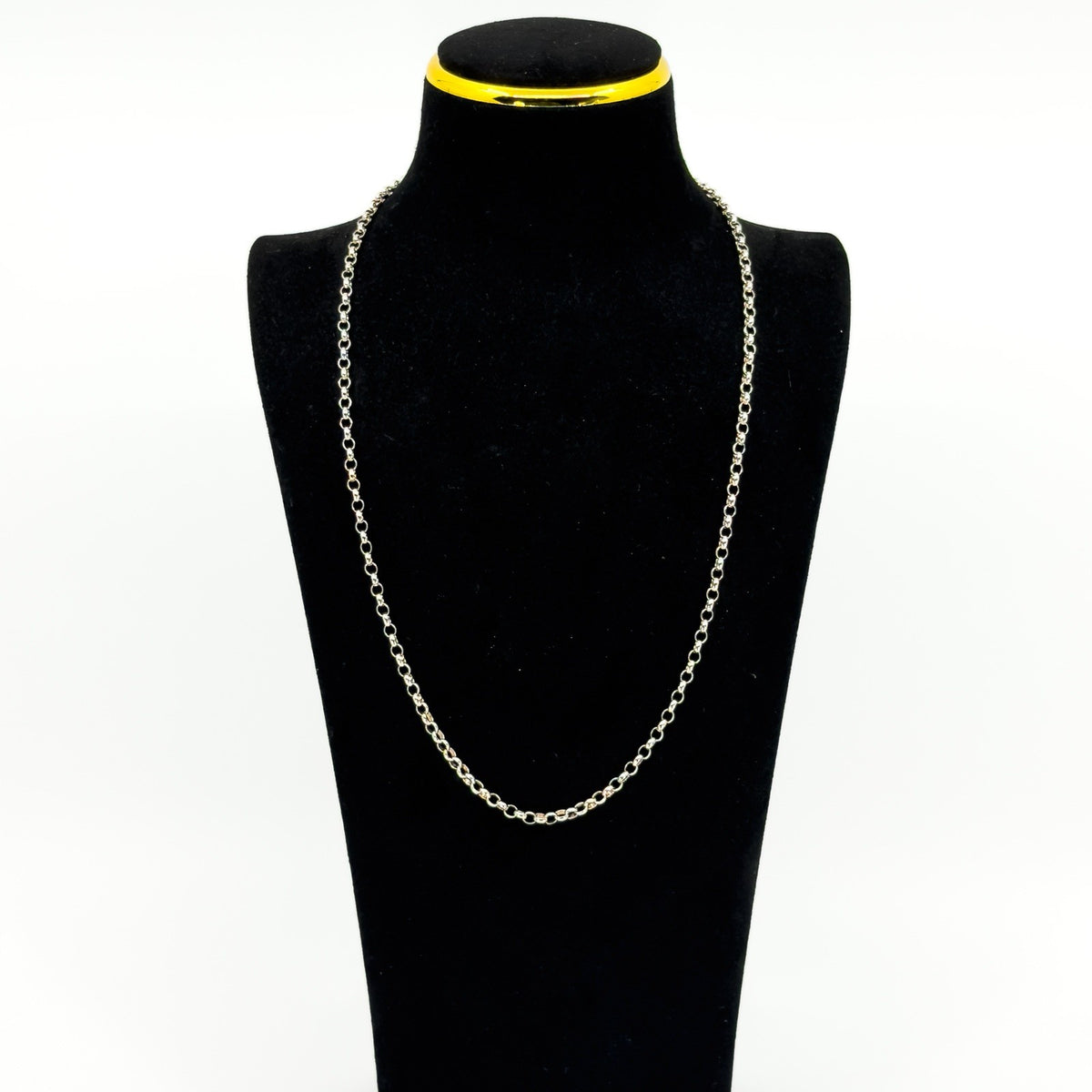 Vintage Sterling Silver 22” Rolo Chain / Necklace 925