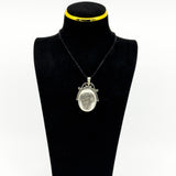 Vintage Sterling Silver Articulated Oval Foliate Engraved Locket 925 (Birm 1997)