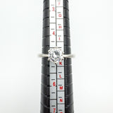 0.50ct CZ Solitaire Ring in Sterling Silver 925 Engagement Stacking Size I - J