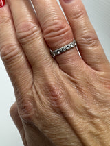 Vintage Platinum 2ct Diamond Full Eternity Band / Ring 950 Size K