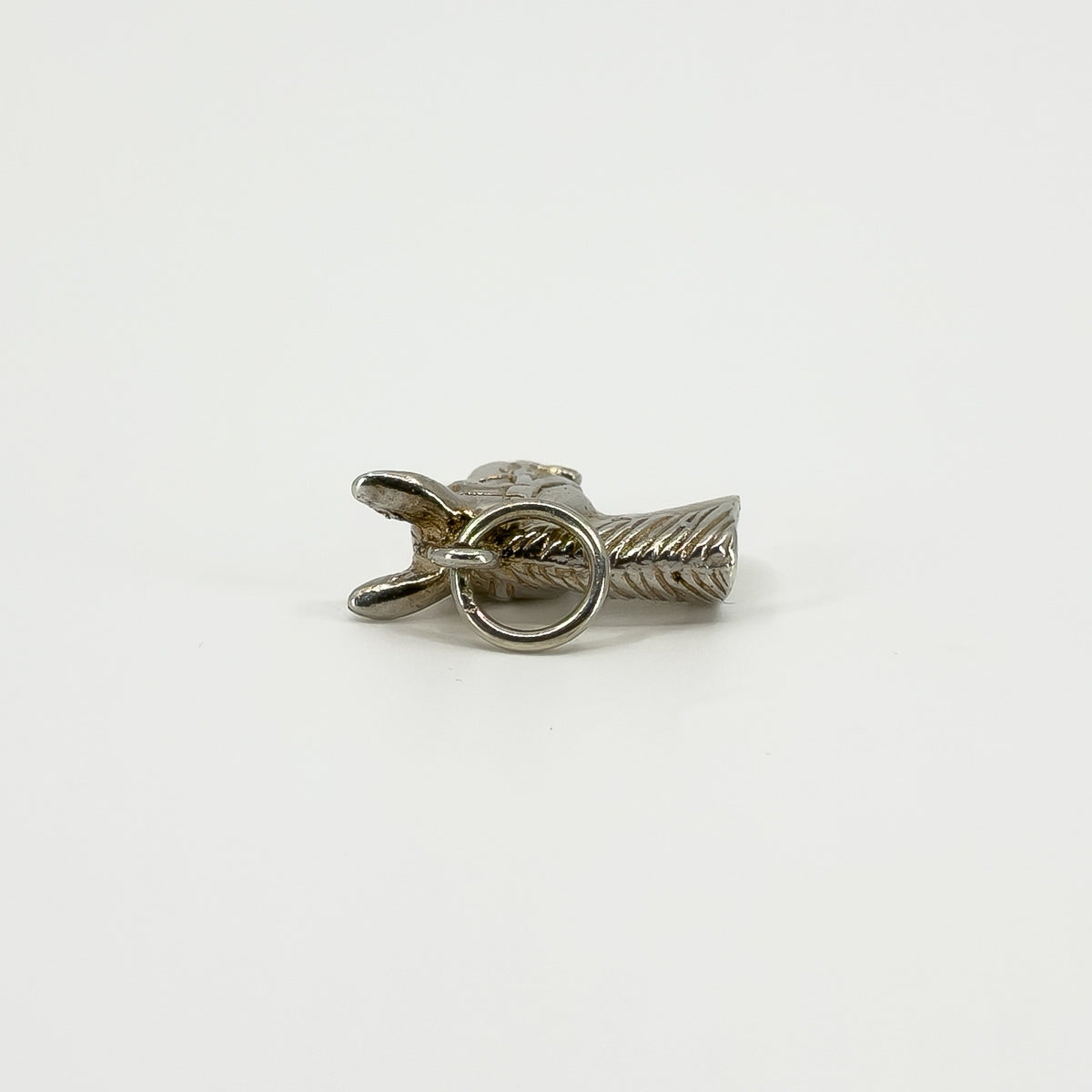 Chunky Vintage Sterling Silver Horse Head Charm / Pendant 925