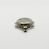 Vintage Sterling Silver Articulated Oval Foliate Engraved Locket 925 (Birm 1997)