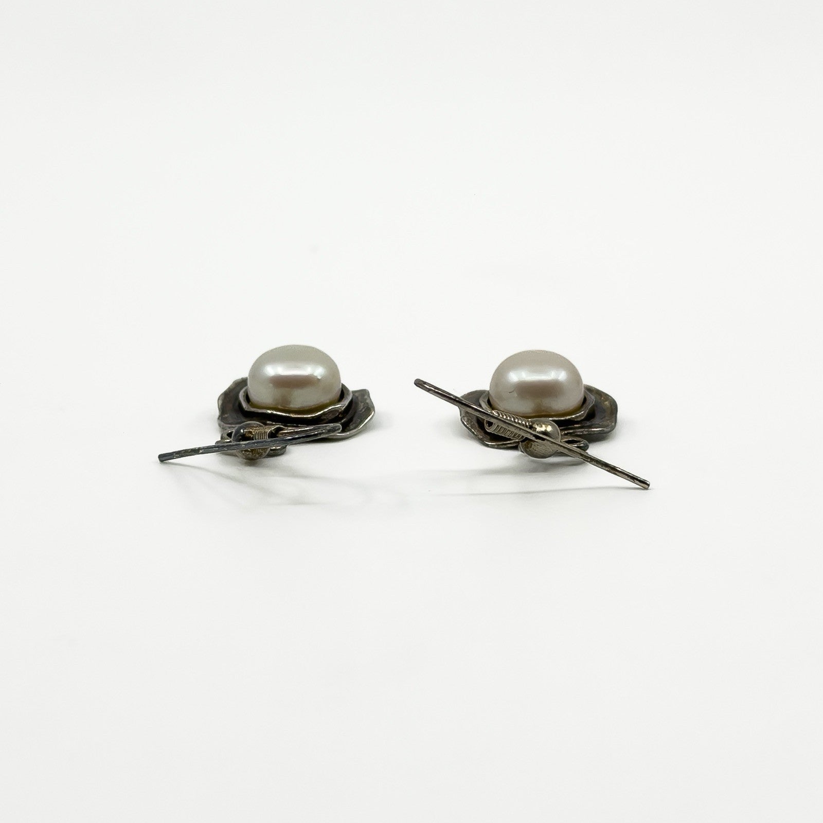 Sterling Silver Cultured Pearl Drop Sheperd Hook Earrings 925