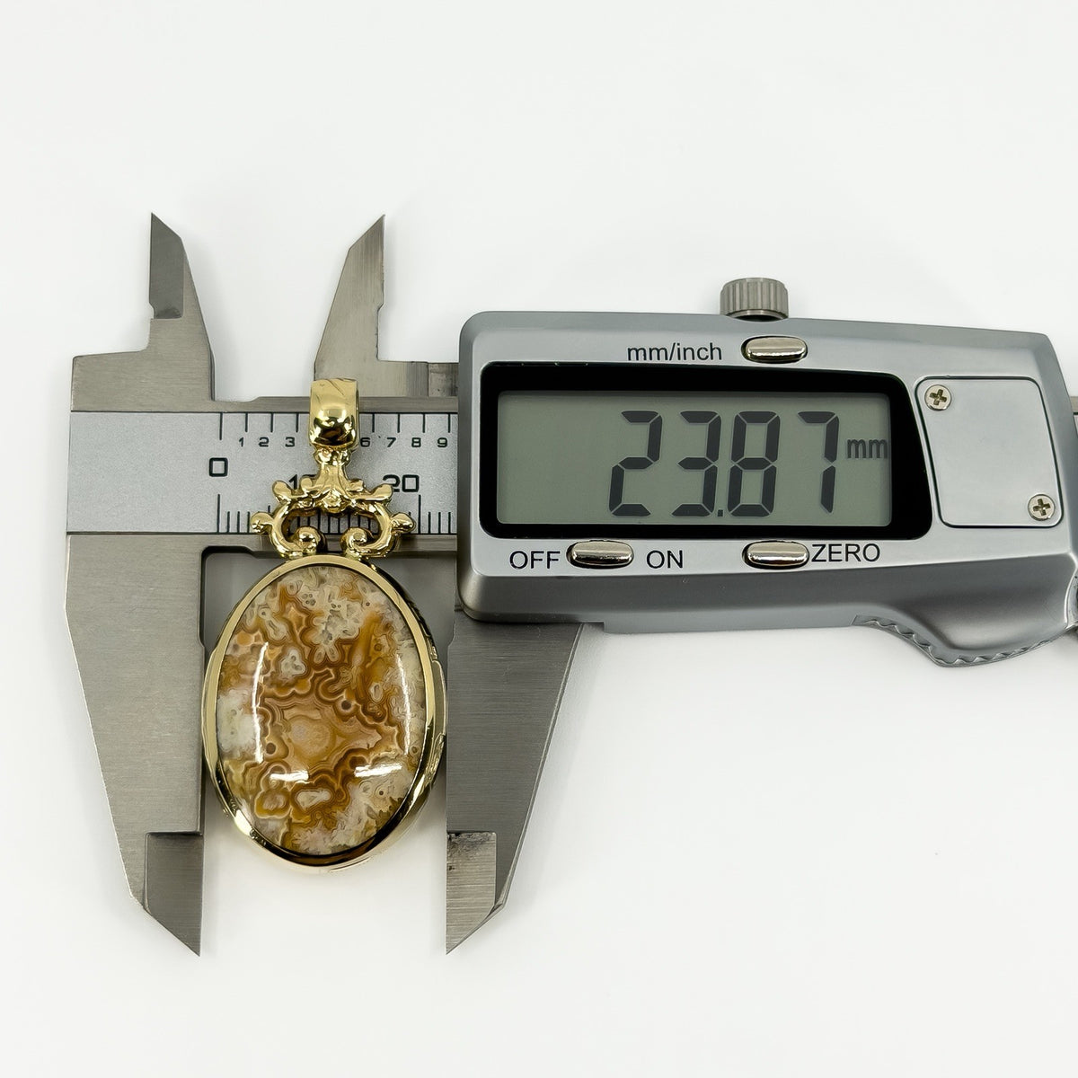 Large Vintage 1990 9ct Gold Double Sided Fob 375 by David Scott Walker