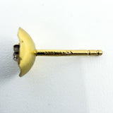 Vintage 9ct Gold Tiny Diamond Solitaire Stud Earrings 375 (1978)