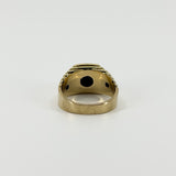 Vintage 9ct Gold Signet Ring 375 Size T - U 375 UNISEX Art Deco Style