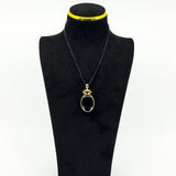 Large Vintage 1990 9ct Gold Double Sided Fob 375 by David Scott Walker