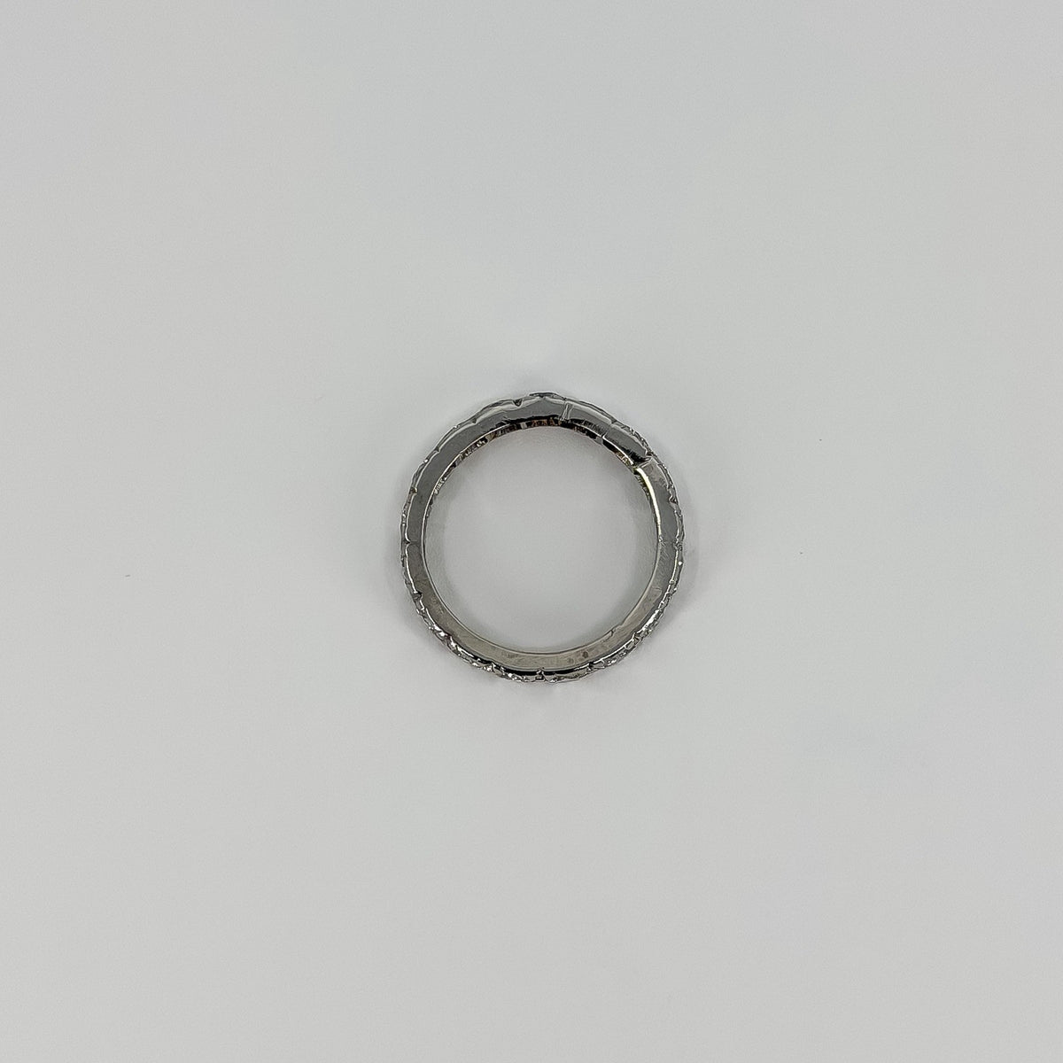 Vintage Platinum 2ct Diamond Full Eternity Band / Ring 950 Size K
