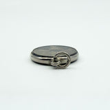 Small Antique Sterling Silver Double Sided Glass Photo Locket 925 (Birm 1899)