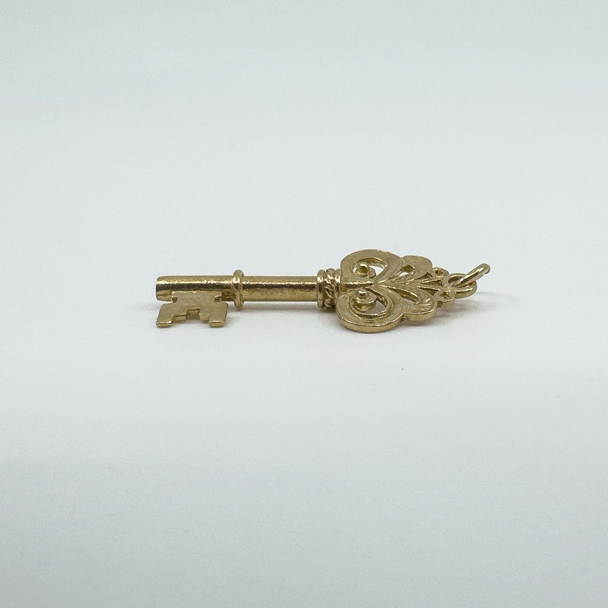 Large Vintage 10ct Gold Key Pendant / Charm
