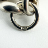Heavy Chunky Sterling Silver 18.5" Albert Curb Chain & T-Bar Pendant 925