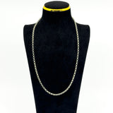 Vintage Sterling Silver 23” Rolo Links Chain / Necklace 925