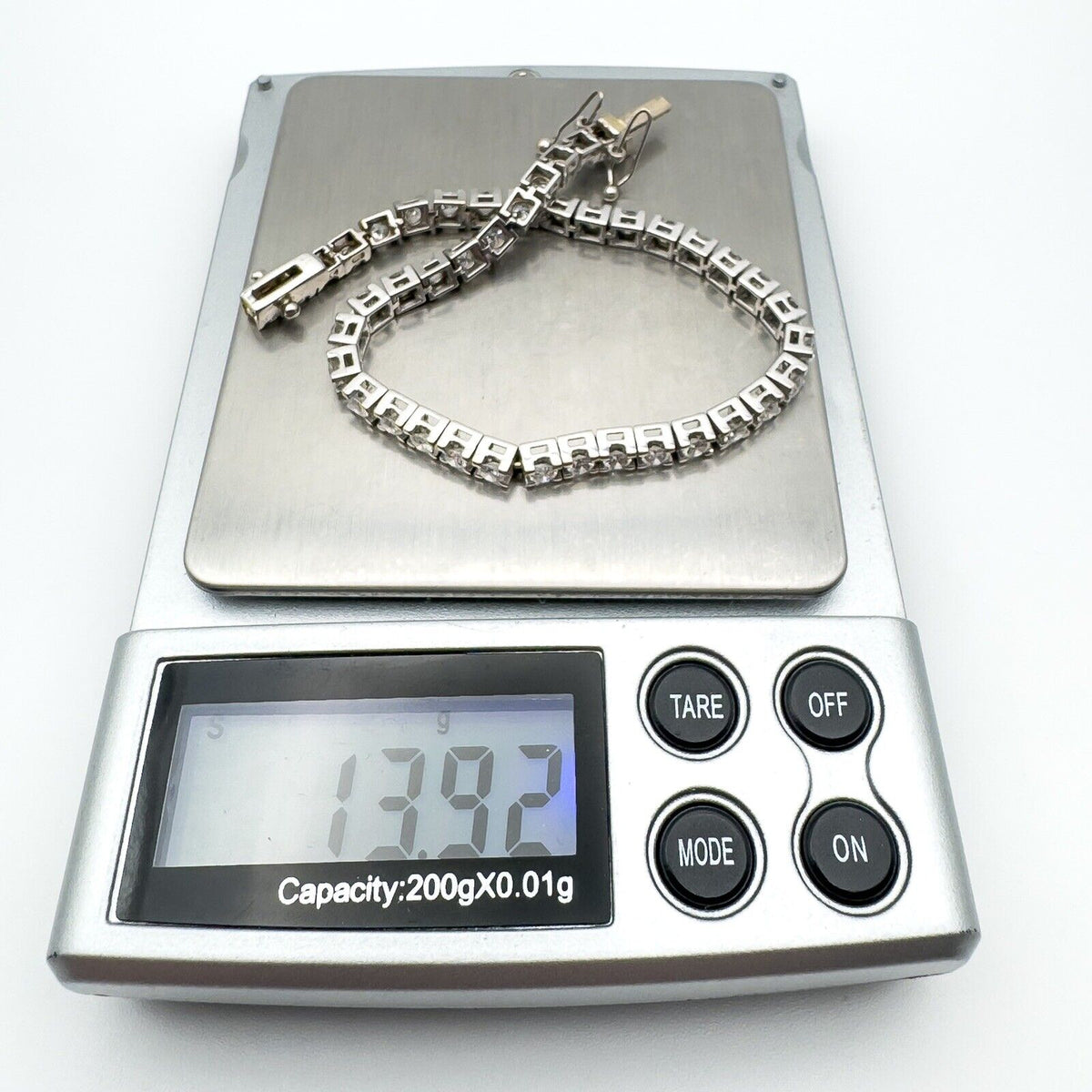 18ct White Gold 4.50ct Diamond Line Tennis Bracelet