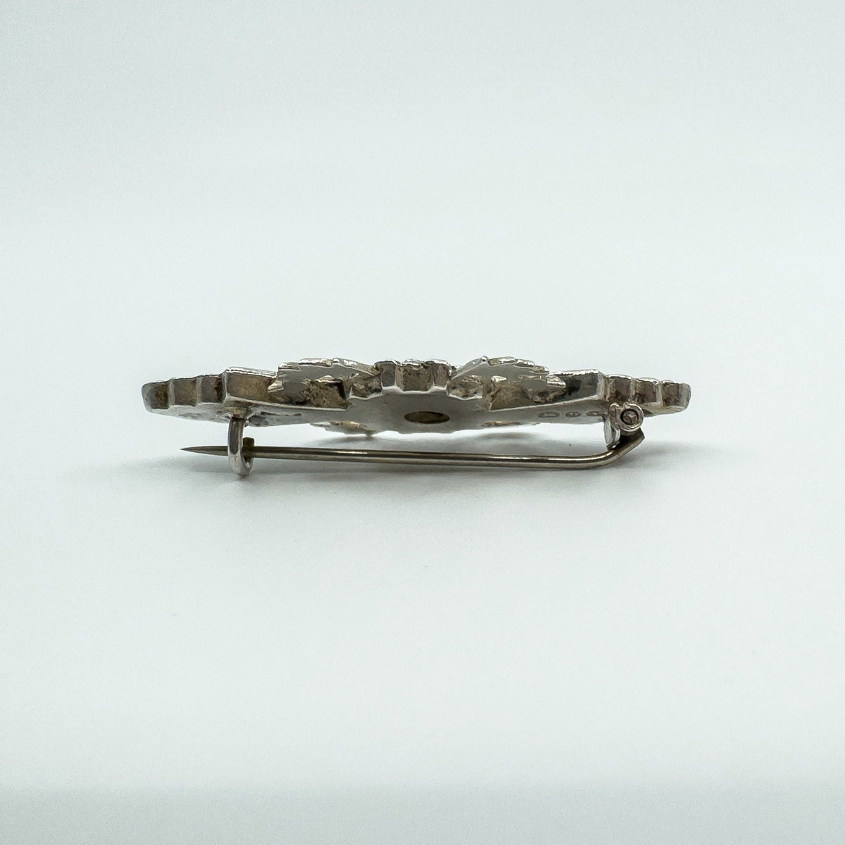 Antique Victorian Sterling Silver Scottish Thistle Brooch 925 (Birmingham 1876)