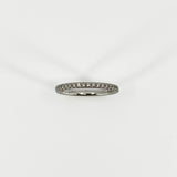 Skinny Platinum 0.28ct Diamond Eternity Band / Ring 950 Size P - Q