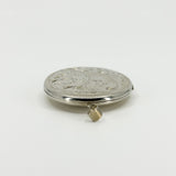 Large Vintage Sterling Silver Oval Floral Engraved Locket 925