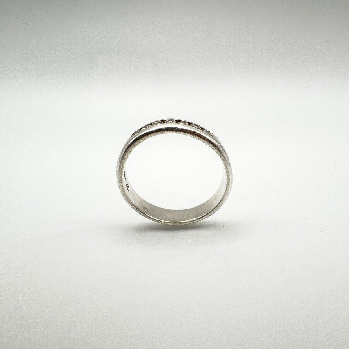 Kit Heath CZ Half Hoop Band in Sterling Silver 925 Wedding Eternity Stacking O P