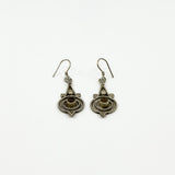 Sterling Silver Orante Dangly Earrings 925