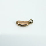Tiny Antique 9ct Gold Rose Gold Lucky Bean Pendant / Charm 375