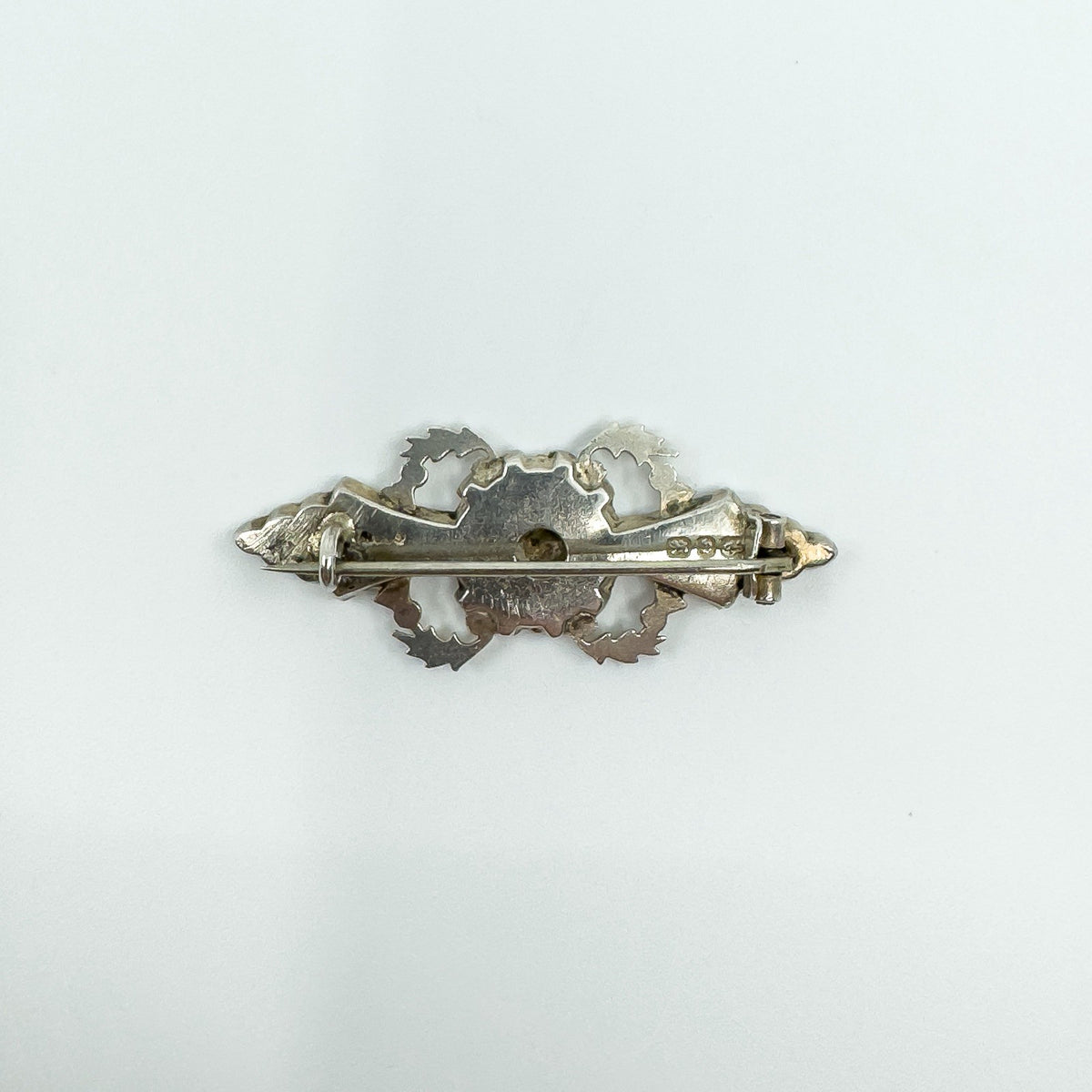 Antique Victorian Sterling Silver Scottish Thistle Brooch 925 (Birmingham 1876)