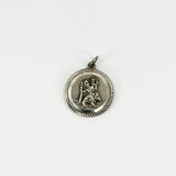 Vintage Sterling Silver St. Christopher Pendant / Charm 925 by Georg Jensen