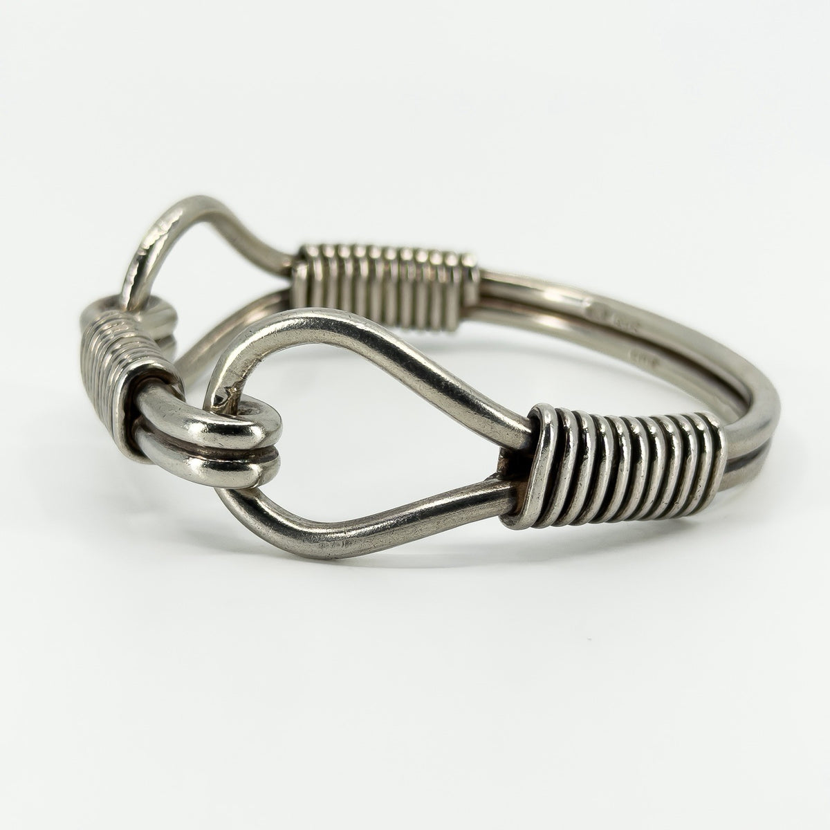 Chunky Vintage Sterling Silver Horse Snaffle Bit Bangle / Bracelet 925