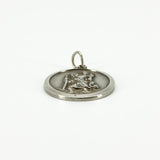 Large Vintage 1969 Sterling Silver St. Christopher Pendant 925 by Georg Jensen