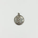 Vintage Sterling Silver St. Christopher Pendant / Charm 925