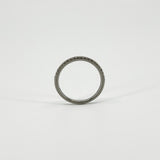 Skinny Platinum 0.28ct Diamond Eternity Band / Ring 950 Size P - Q