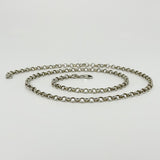Vintage Sterling Silver 23” Rolo Links Chain / Necklace 925